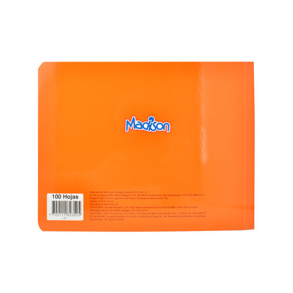 CUADERNO ITALIANO COSIDO MADISON 100 HJ C7 NORMA MNK