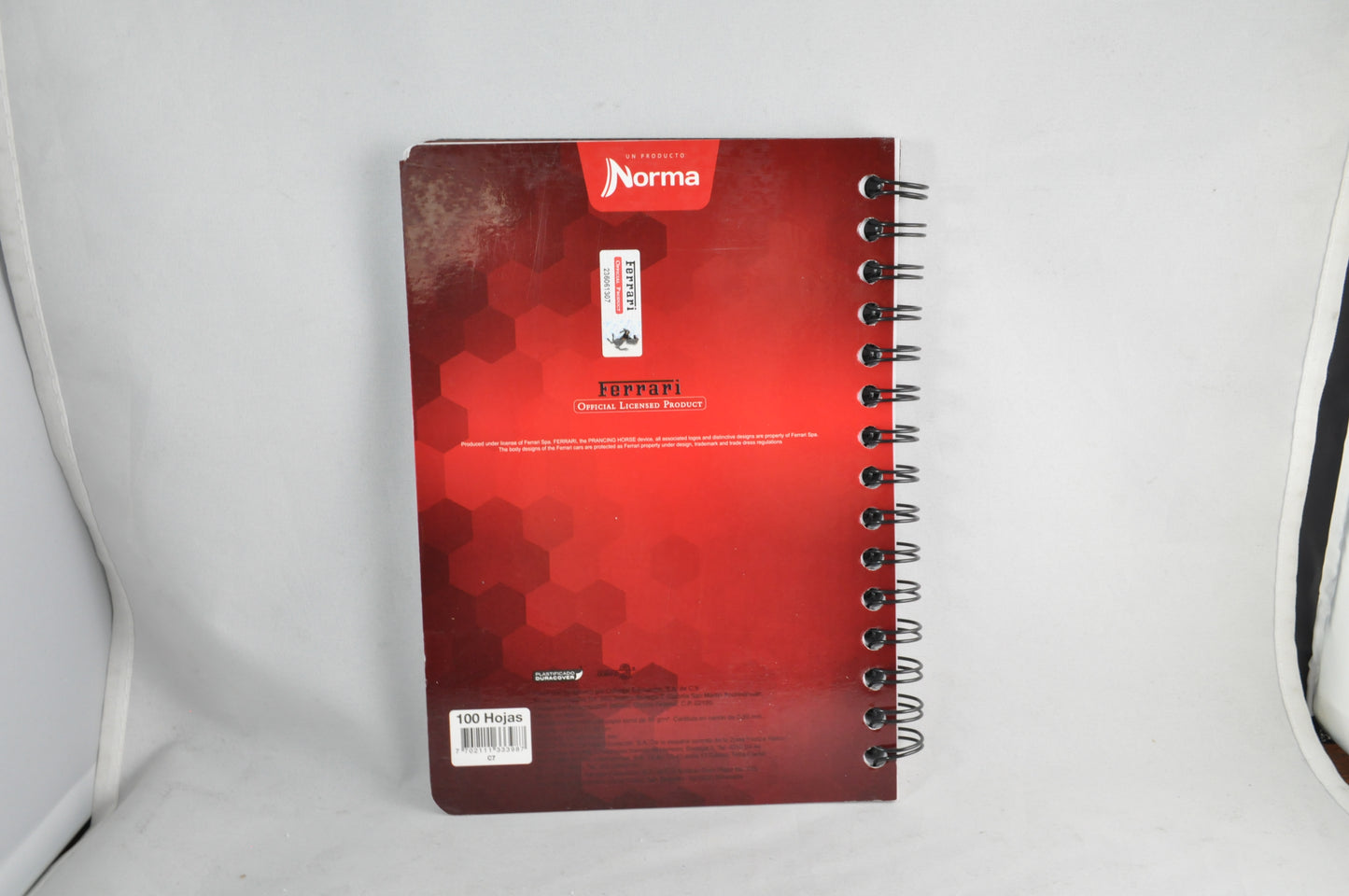CUADERNO FRANCES DOBLE ARGOLLA FERRARI 100 HJ C7 NORMA MNK