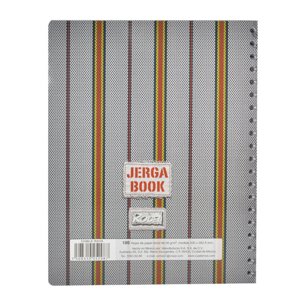 CUADERNO PROFESIONAL DOBLE ARGOLLA ROCA PLUS 100 HJ DOBLE RAYA 5208 MAN 8A MNK