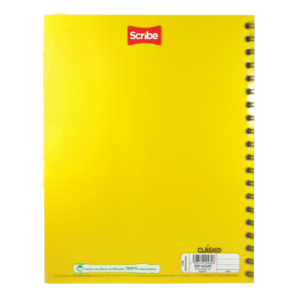 CUADERNO PROFESIONAL DOBLE ARGOLLA CLASICO 200 HJ RAYA SCRIBE MNK