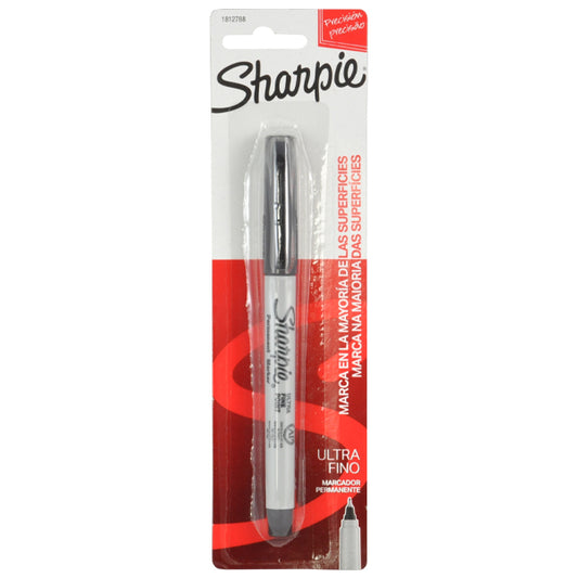 MARCADOR PERMANENTE SHARPIE ULTRA FINO NEGRO 1 PZ NEWELL BEROL MNK