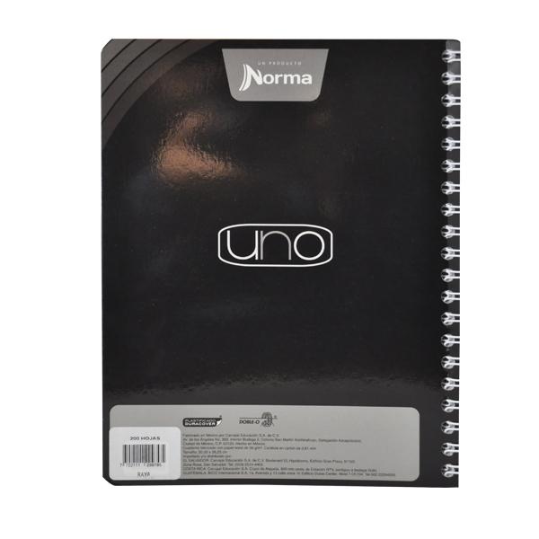 CUADERNO PROFESIONAL DOBLE ARGOLLA UNO 200 HJ RAYA NORMA