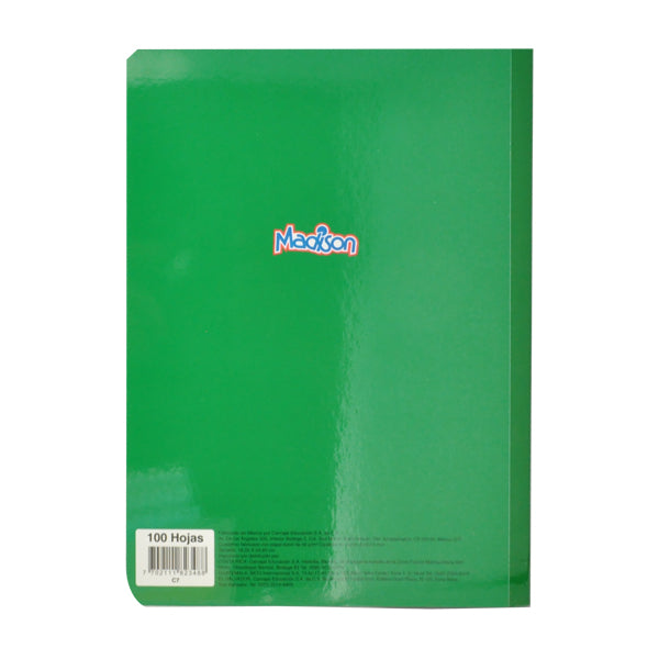 CUADERNO COLLEGE COSIDO MADISON 100 HJ C7 NORMA MNK