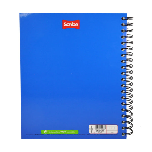 CUADERNO PROFESIONAL DOBLE ARGOLLA CLASICO 200 HJ MIXTO SCRIBE MNK