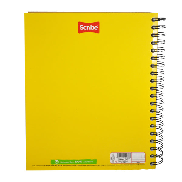 CUADERNO PROFESIONAL DOBLE ARGOLLA CLASICO 200 HJ MIXTO SCRIBE MNK