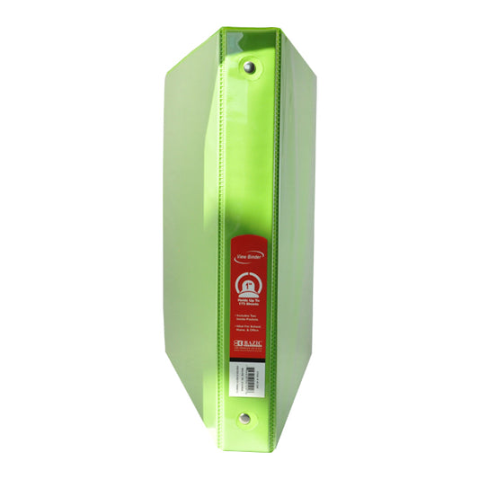 CARPETA 1 PULGADA C/MICA VERDE LIMON 4124 BAZIC MNK