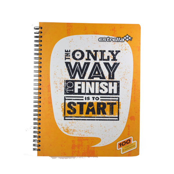 CUADERNO PROFESIONAL DOBLE ARGOLLA WIRE 100 HJ RAYA ESTRELLA MNK