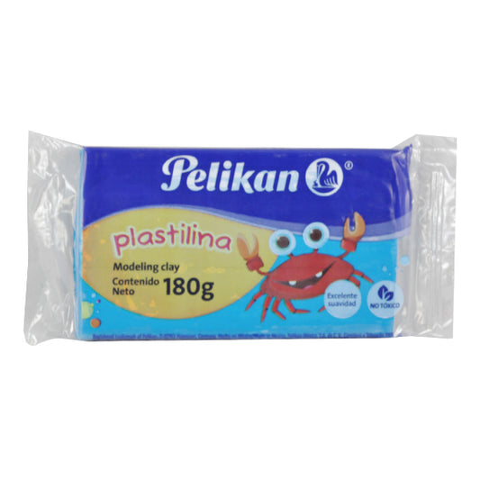 PLASTILINA BARRA 180 GR AZUL CLARO PELIKAN MNK