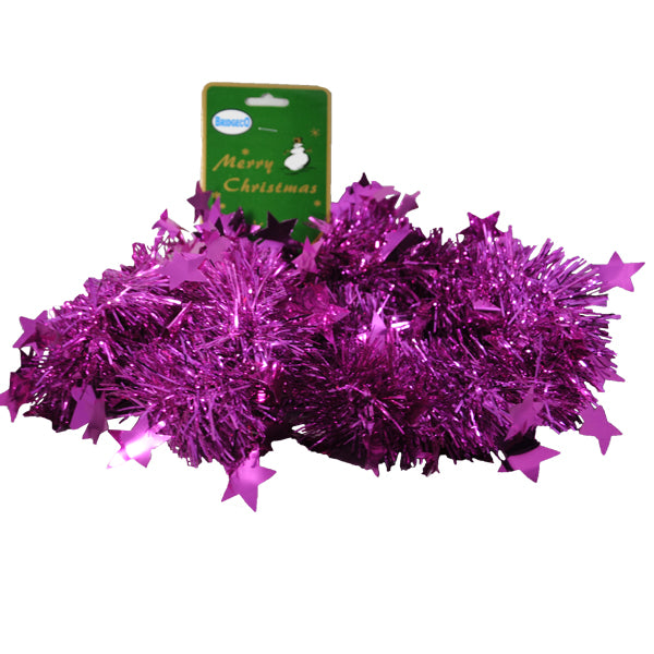 ESCARCHA 9 CM NAVIDAD HT-A80585G6 ESTRELLAS FIUSHA 2 MT BRIDGECO