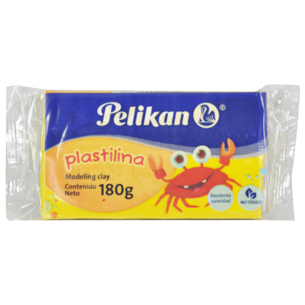 PLASTILINA BARRA 180 GR AMARILLO PELIKAN MNK