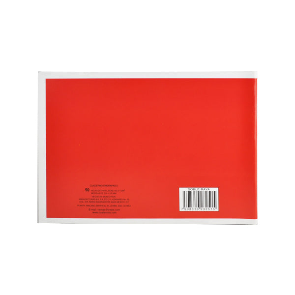 CUADERNO ITALIANO ENGRAPADO ROCA 50 HJ DOBLE RAYA 3251 MAN 8A MNK