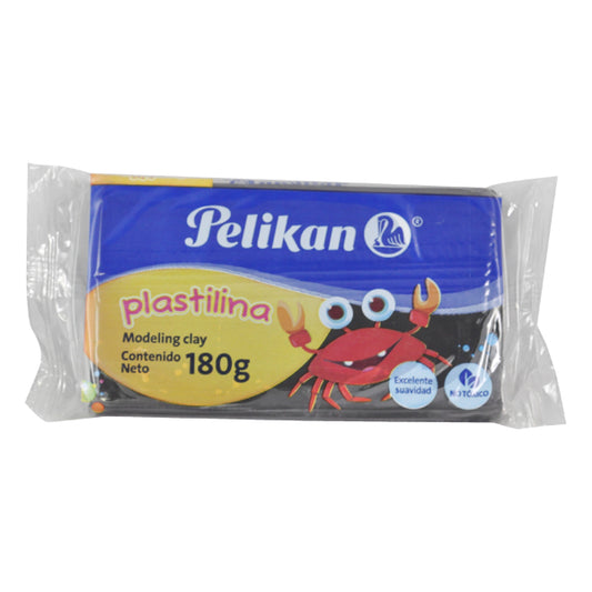 PLASTILINA BARRA 180 GR NEGRO PELIKAN MNK