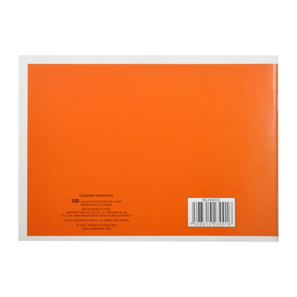 CUADERNO ITALIANO ENGRAPADO ROCA 100 HJ BLANCO 3001 MAN 8A MNK