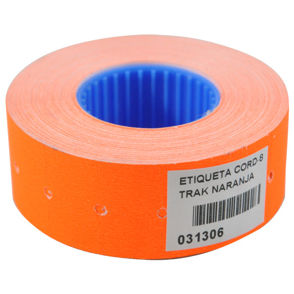 ETIQUETA CORD-8 TRAK NARANJA RLL MERCHANT