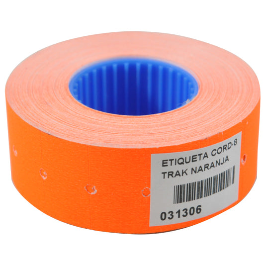 ETIQUETA CORD-8 TRAK NARANJA RLL MERCHANT