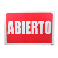 LETRERO ACRILICO 23X33 ABIERTO/CERRADO LETREROS