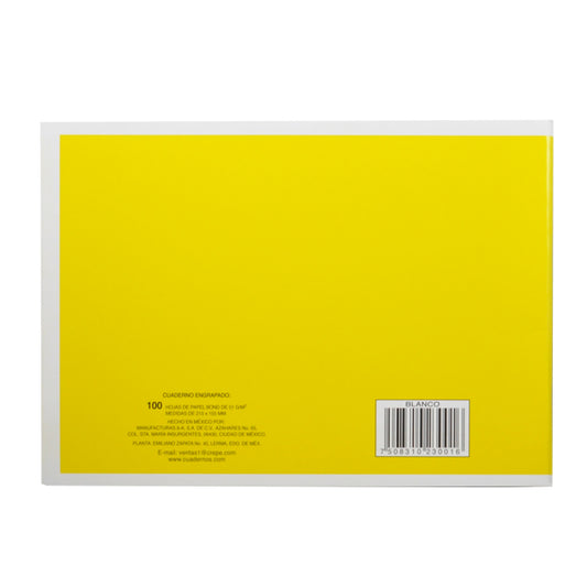 CUADERNO ITALIANO ENGRAPADO ROCA 100 HJ BLANCO 3001 MAN 8A MNK
