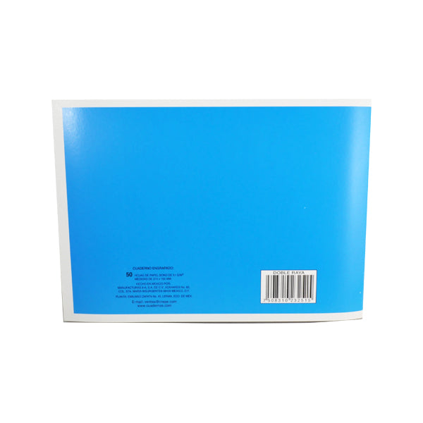 CUADERNO ITALIANO ENGRAPADO ROCA 50 HJ DOBLE RAYA 3251 MAN 8A MNK