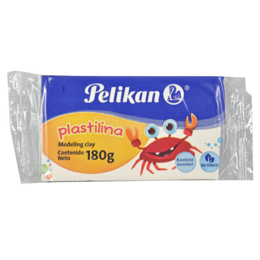 PLASTILINA BARRA 180 GR BLANCO PELIKAN MNK