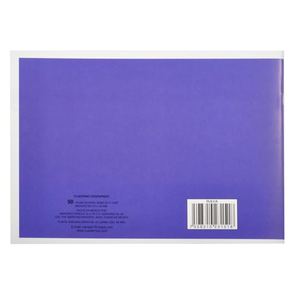 CUADERNO ITALIANO ENGRAPADO ROCA 50 HJ RAYA 3151 MAN 8A MNK