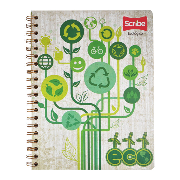 CUADERNO PROFESIONAL ESPIRAL ECOLOGICO 100 HJ C7 SCRIBE MNK