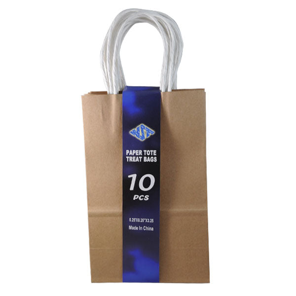 BOLSA REGALO KRAFT NATURAL 10 PZS 5.25X8.25X3.25 NATURAL