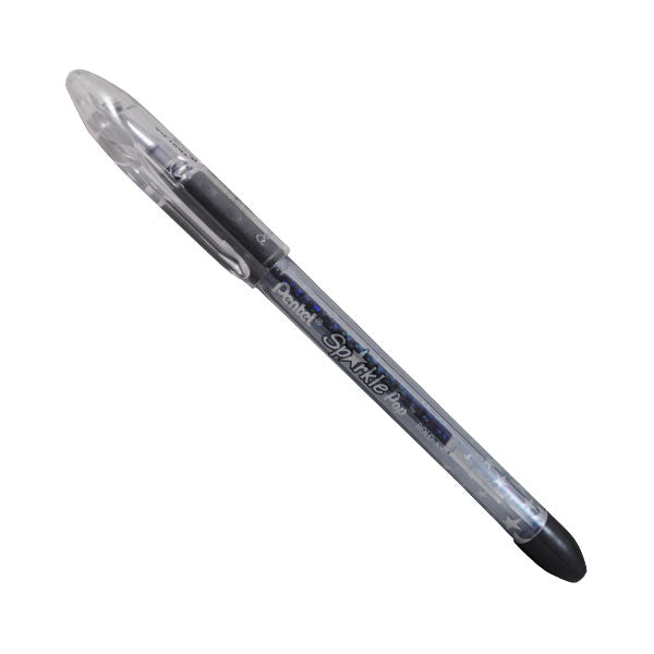 PLUMA SPARKLE POP GEL NEGRA/ROSA PENTEL