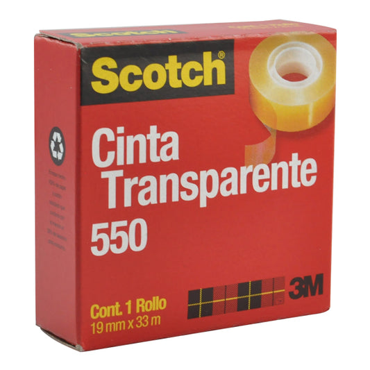 TAPE SCOTCH CAJA 3/4X33 MT 550 3M MNK