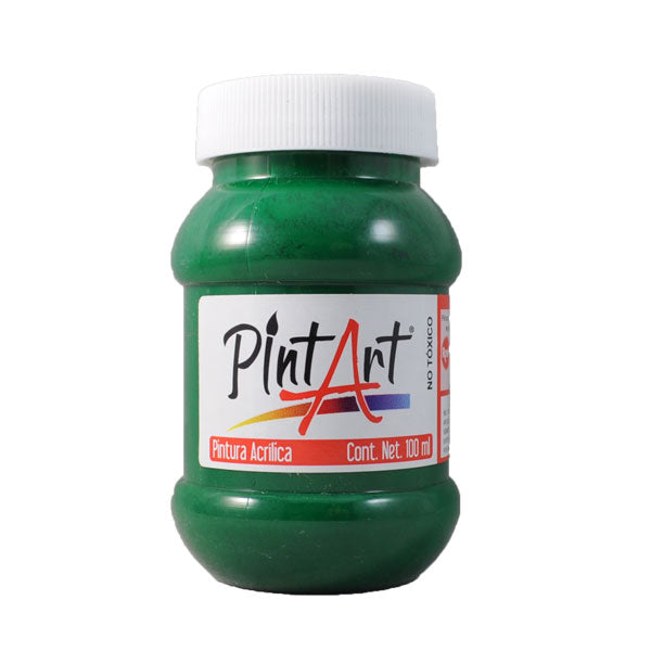 PINTURA ACRILICA 100 ML VERDE OSCURO PINTART