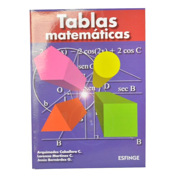 LIBRO TABLAS MATEMATICAS ARQUIMIDEZ CABALLERO LIBROS