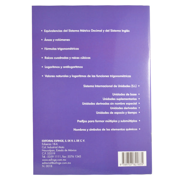 LIBRO TABLAS MATEMATICAS ARQUIMIDEZ CABALLERO LIBROS Mónerick Papelerías