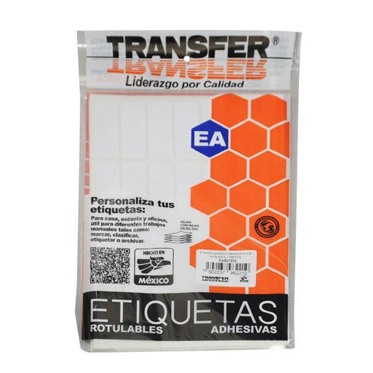 ETIQUETA BASICA CONTINUA # 15 BLANCA TRANSFER