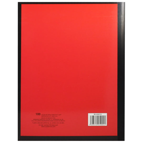 CUADERNO PROFESIONAL COSIDO ROKITA 100 HJ BLANCO MAN 8A MNK