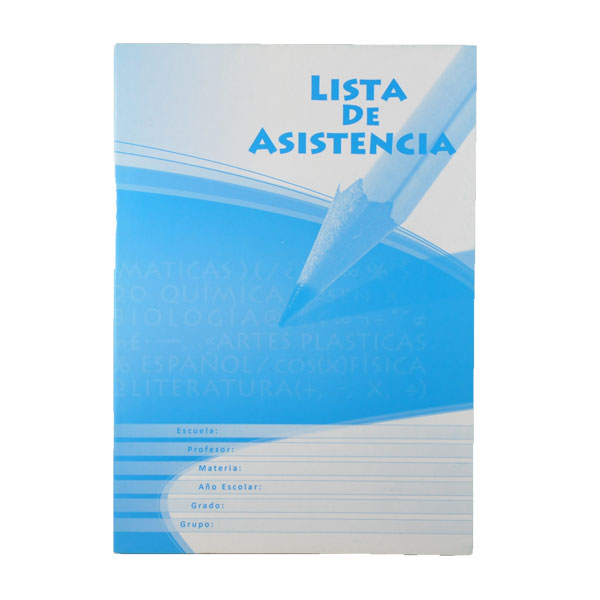 LIBRETA LISTA D/ASISTENCIA ENGRAPADO EDICIONES BOB