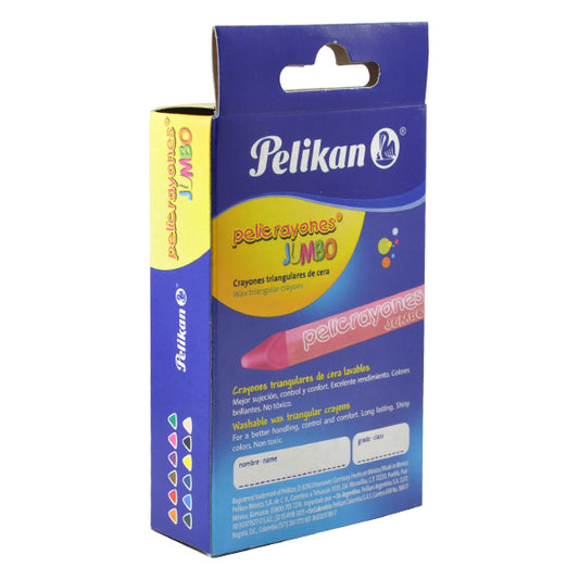 CRAYON TRIANGULAR JUMBO 12 PZ PELIKAN