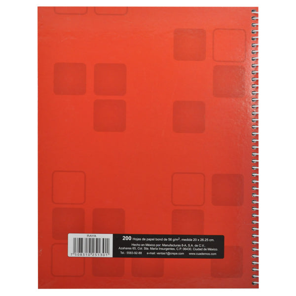 CUADERNO PROFESIONAL PASTA DURA ROCA 200 HJ RAYA 5126 MAN 8A MNK