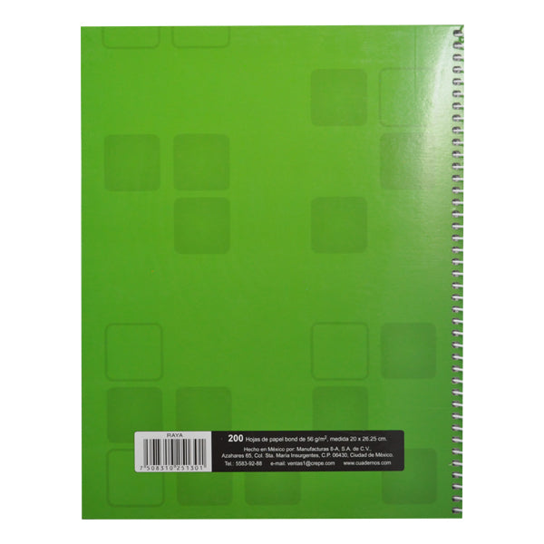 CUADERNO PROFESIONAL PASTA DURA ROCA 200 HJ RAYA 5126 MAN 8A MNK