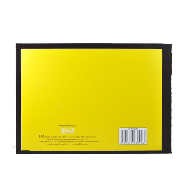 CUADERNO ITALIANO COSIDO ROCA 100 HJ BLANCO 3002 MAN 8A MNK