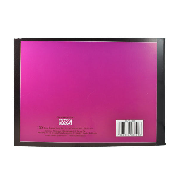 CUADERNO ITALIANO COSIDO ROCA 100 HJ BLANCO 3002 MAN 8A MNK