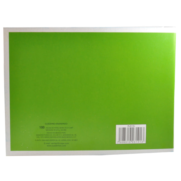 CUADERNO ITALIANO ENGRAPADO ROCA 100 HJ RAYA 3101 MAN 8A MNK