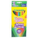 COLORES MADERA LARGOS 12 PZ 68-4012 CRAYOLA MNK