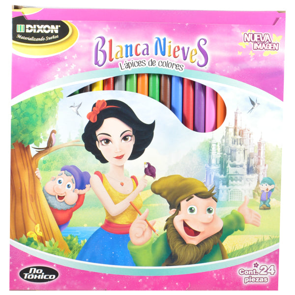 COLORES MADERA BLANCA NIEVES LARGOS 24 PZ 45222 DIXON MNK