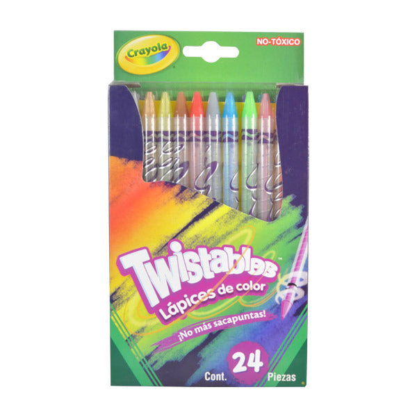 COLORES TWISTABLES  24 PZ CRAYOLA MNK