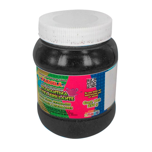DIAMANTINA FRASCO NEGRO FINA 250 GR PASCUA