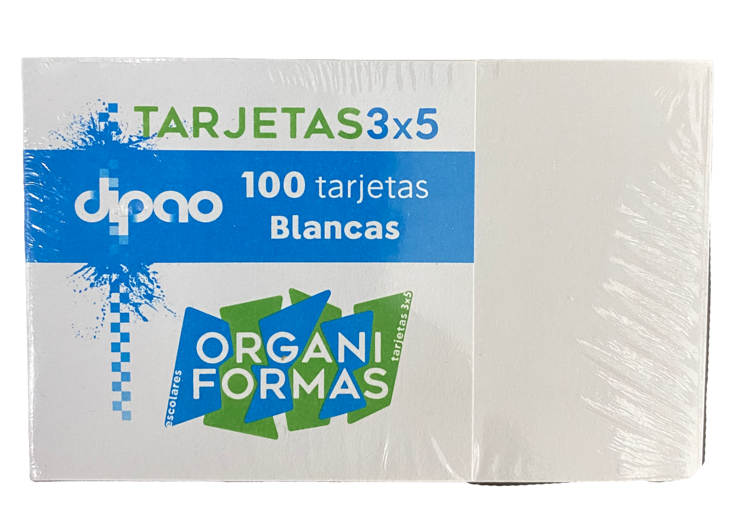 TARJETA INDEX 3X5 100 HJ BLANCO DIPAO MNK