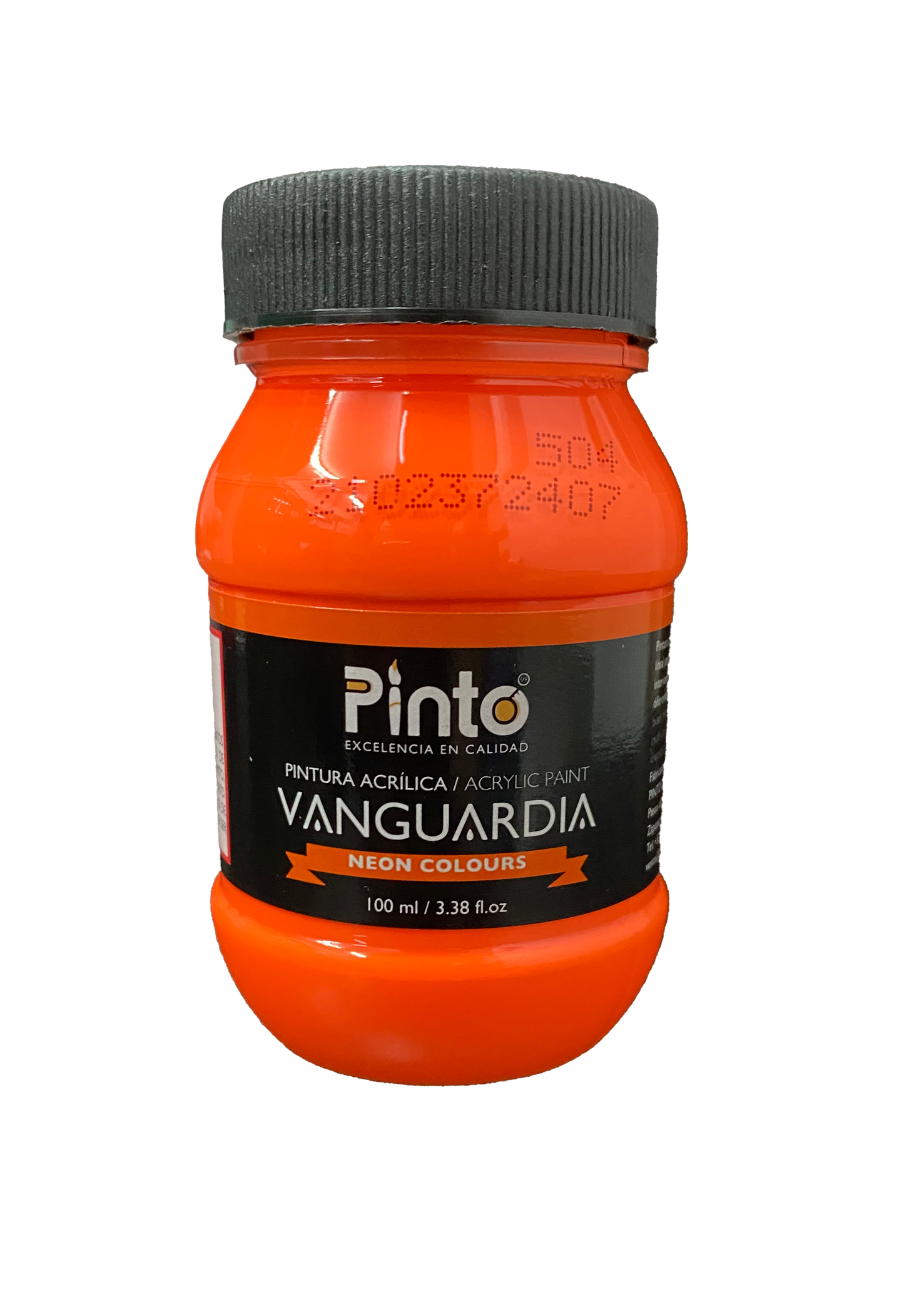 PINTURA ACRILICA 100 ML NARANJA NEON 504 PINTO DISTRUIDORA