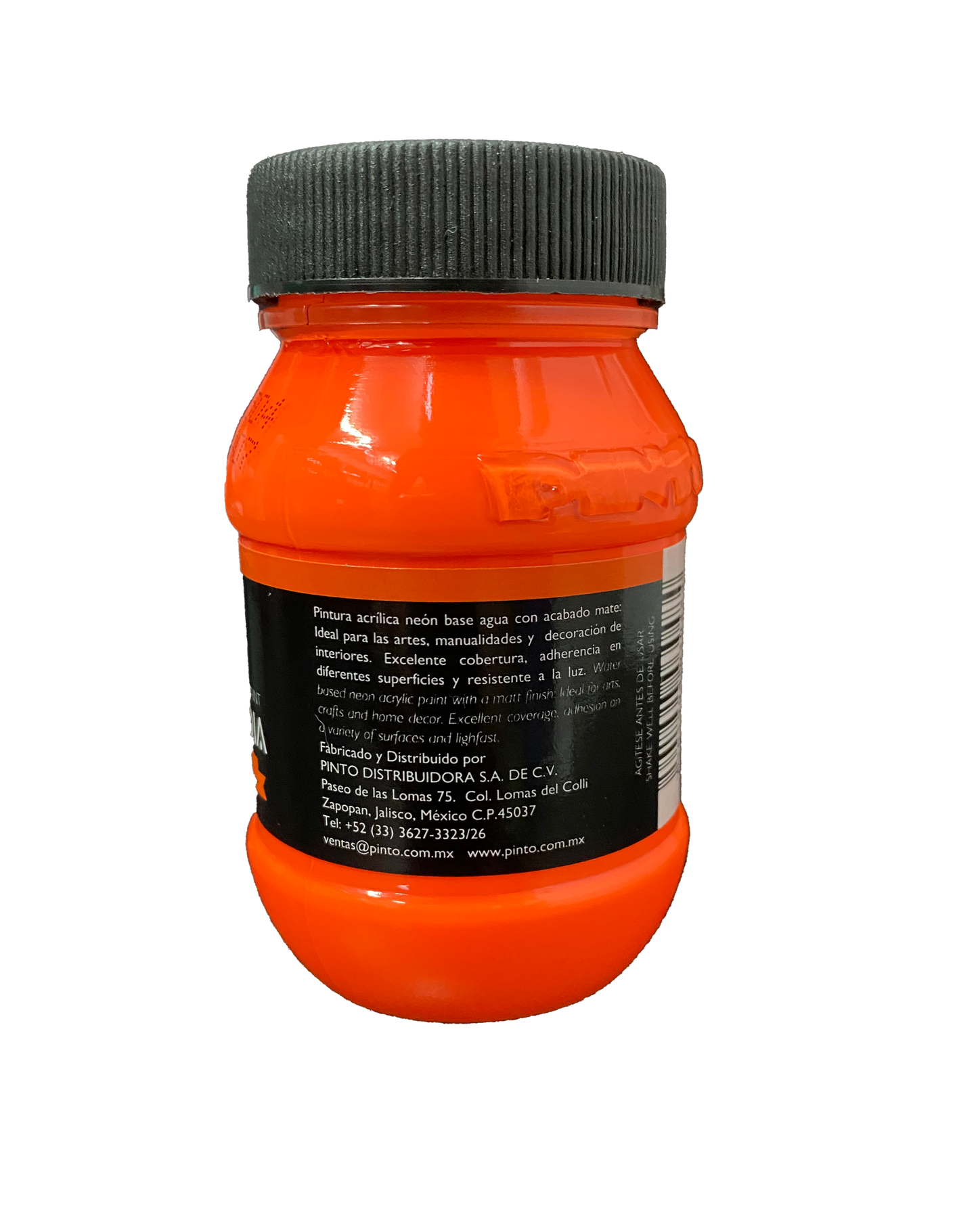 PINTURA ACRILICA 100 ML NARANJA NEON 504 PINTO DISTRUIDORA