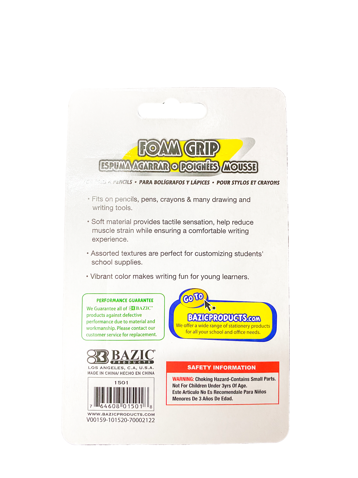 ANTICALLOS FOAMY COLORES 8 PZ 1501 BAZIC