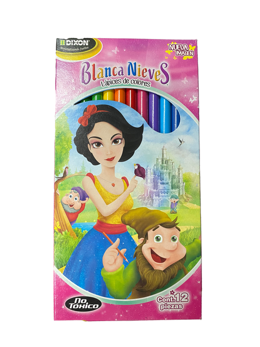 COLORES MADERA BLANCA NIEVES LARGOS 12 PZ 45074 DIXON MNK