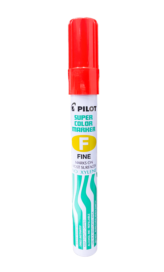 MARCADOR PERMANENTE F FINO ROJO PILOT